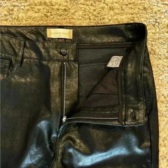 Altar’d State faux leather black pants size 27 - Picture 12 of 12